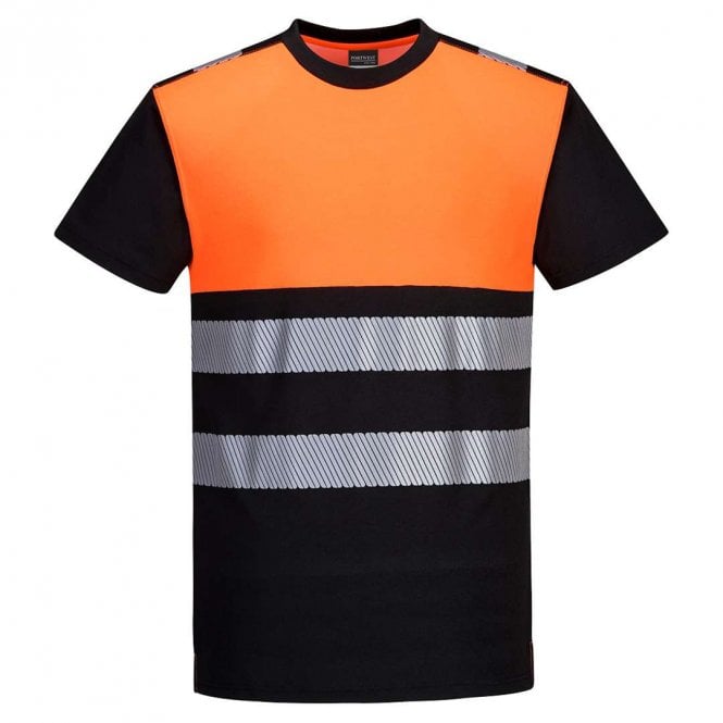 Portwest PW3 Hi-Vis Cotton Comfort Class 1 Short Sleeve T-Shirt