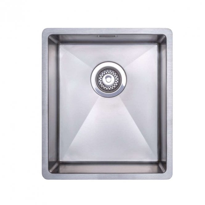 Prima+ Compact 1.0 Bowl R10 Inset/Undermount Stainless Steel Kitchen Sink - 380mm x 440mm