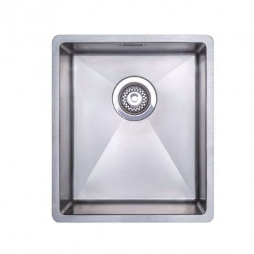 Compact 1.0 Bowl R10 Inset/Undermount Stainless Steel Kitchen Sink - 380mm x 440mm