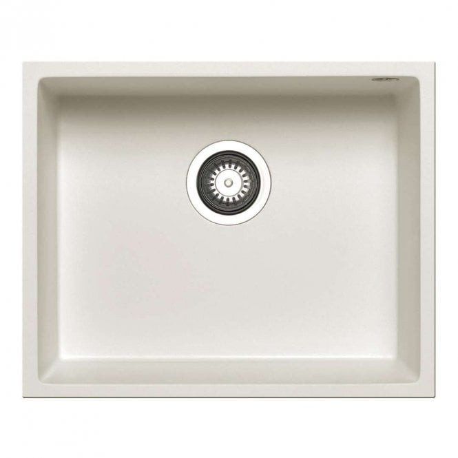 Prima+ Granite 1.0 Bowl Undermount White Kitchen Sink - 540mm x 440mm