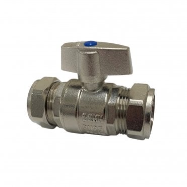 22mm Full Bore Isolating Valve with On/Off Handle Chrome