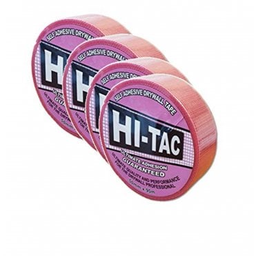 4x Pink Hi-Tac Self Adhesive Scrim - 50mm x 90m