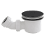 Black 90mm Fast Flow Shower Waste