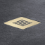 Brushed Brass 125mm x 125mm Waste Cover for Naturals Shower Trays