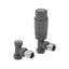 K-Design Textured Grey Angled TRV Thermostatic Radiator Valve Pack