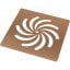 Ultra-Slim Shower Tray Waste Cover - Brushed Bronze