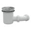 90mm Low Profile Tray Waste & Cover - Chrome