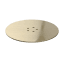 Low Profile Tray Optional Waste Cover - Brushed Brass