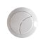 Matt White Dual Push Button Cover (Rod Type)