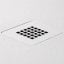 White 125mm x 125mm Waste Cover for Naturals Shower Trays
