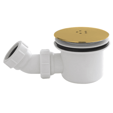 Brushed Brass 90mm Fast Flow Shower Waste