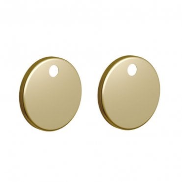 Brushed Brass Cover Caps for Seat Hinges (Pair)