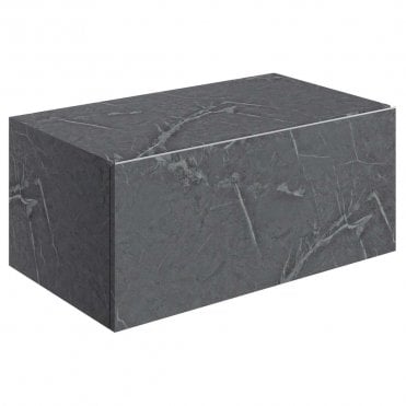 Adder 800mm Wall Hung Storage Drawer - Grey Marble