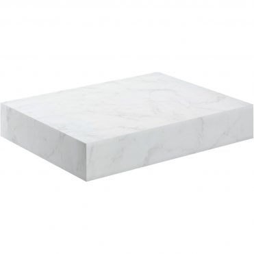 Adder 600mm Wall Hung Basin Shelf - White Marble
