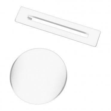 Floor Standing Bath Overflow & Waste Cover - White