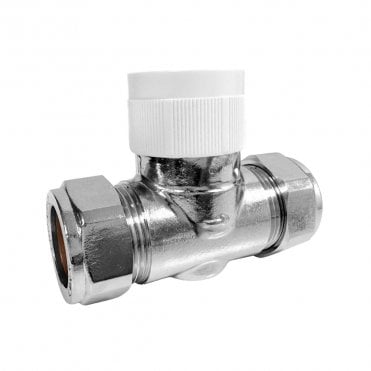 Hot Water 22mm Isolation Valve Straight for ETRV-HW