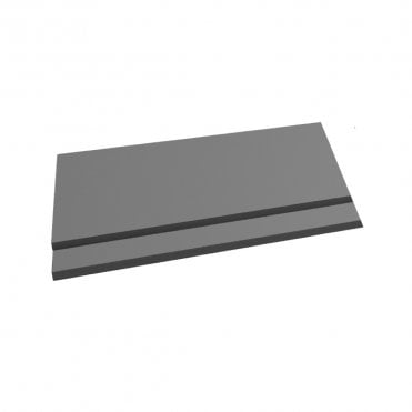 Purity 700mm 2 Piece Bath End Panel Storm Grey Gloss