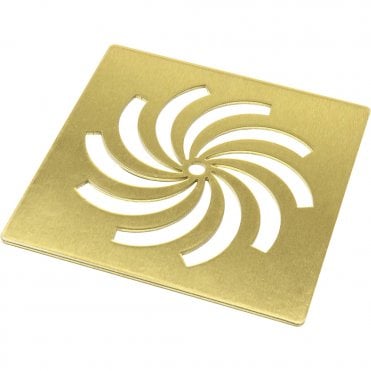 Ultra-Slim Shower Tray Waste Cover - Brushed Brass