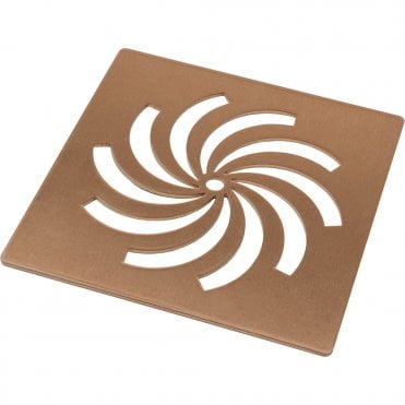 Ultra-Slim Shower Tray Waste Cover - Brushed Bronze