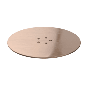 Low Profile Tray Optional Waste Cover - Brushed Bronze