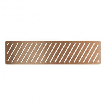 Linear Shower Tray Optional Flush Waste Cover - Brushed Bronze