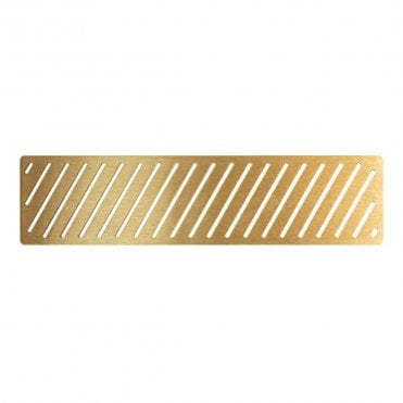 Linear Shower Tray Optional Flush Waste Cover - Brushed Brass