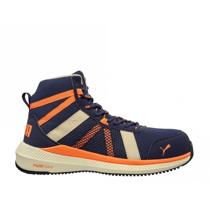 Puma Rival Blue/Orange Mid Safety Boots