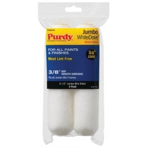 3/8" White Dove Jumbo Mini Sleeve Pack of 2 - 6 1/2"