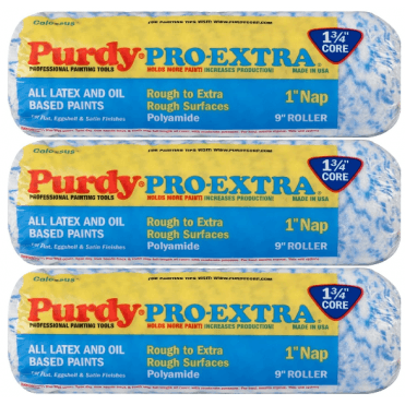 3x Pro-Extra Colossus Paint Roller Sleeve 228mm x 44mm (9" x 1¾")