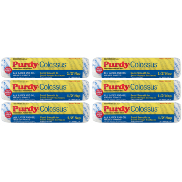 6x Colossus Paint Roller Sleeve 18" (450mm) (1/2" Nap)