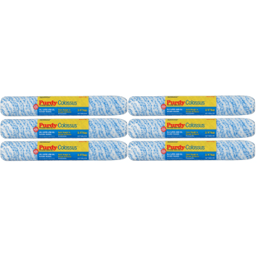 6x Colossus Paint Roller Sleeve 305mm x 38mm (3/4" Nap)