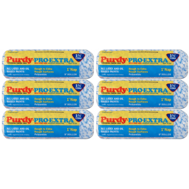 6x Pro-Extra Colossus Paint Roller Sleeve 228mm x 44mm (9" x 1¾")