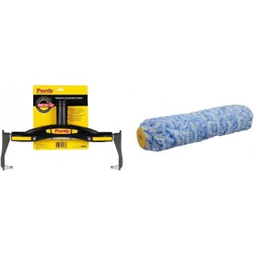 Adjustable Paint Roller Frame + 1x Colossus Paint Roller Sleeve 305mm (12" x 1 1/2")