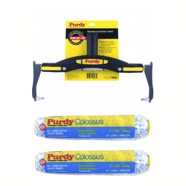 Adjustable Roller Frame + 2 x 12" Colossus (1" Nap) Refills