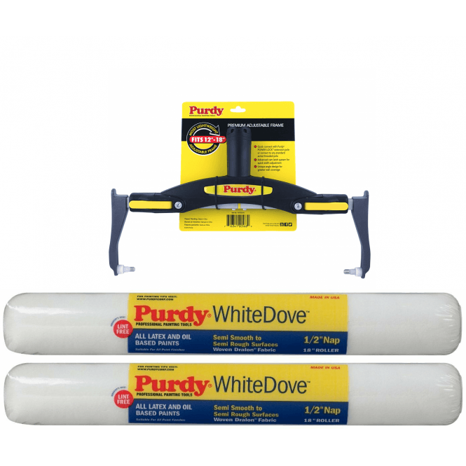 PURDY Adjustable Roller Frame + 2 x 18