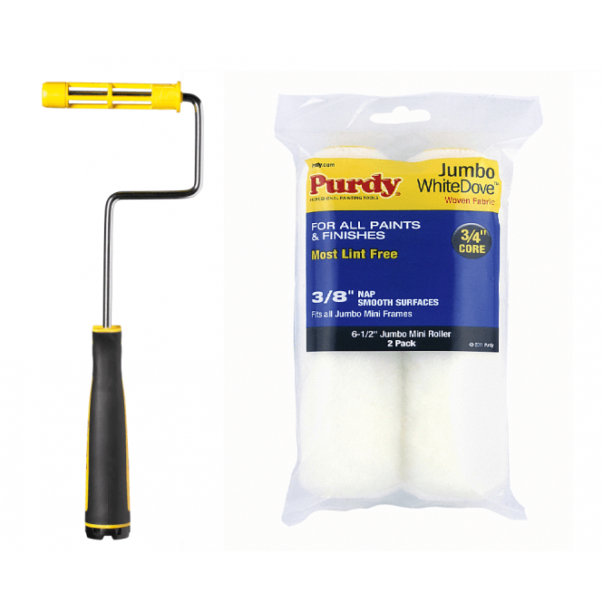 PURDY Jumbo Mini Paint Roller Frame 114-165mm + (6 1/2
