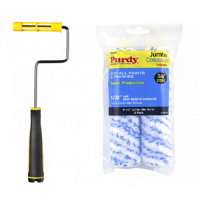 PURDY Jumbo MINI PAINT ROLLER FRAME including 1 Pair 4.5