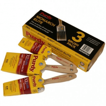 Monarch Elite Brush Set 1x1 1/2" 2" & 3" Monspec3