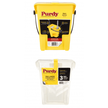 Painter's Pail + Pail Liners Pack of 3 Duo Pack