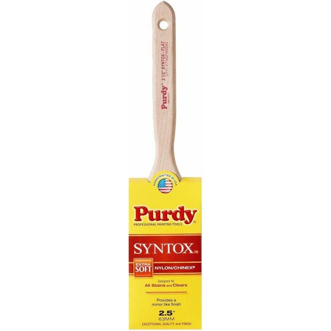 PURDY Syntox Flat Paint Brush Extra Soft Synthetic Nylon / Chinex