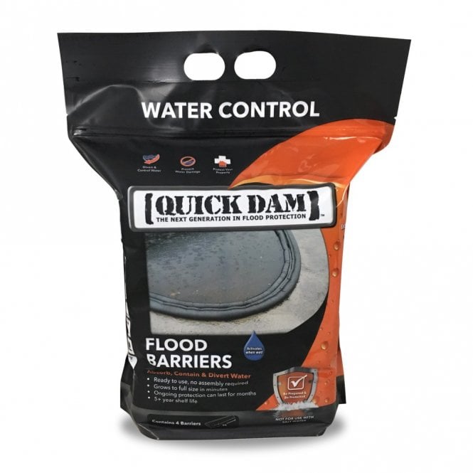 Quick Dam 1.5m Water Activated Flood Barrier - Pack of 4