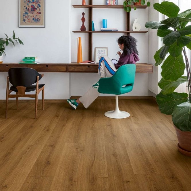 Quick-Step Bloom Vinyl Flooring Botanic Caramel Oak