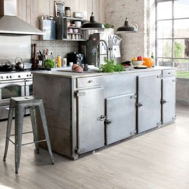 Blos Base Vinyl Flooring Canyon Oak Grey w/ Saw Cuts