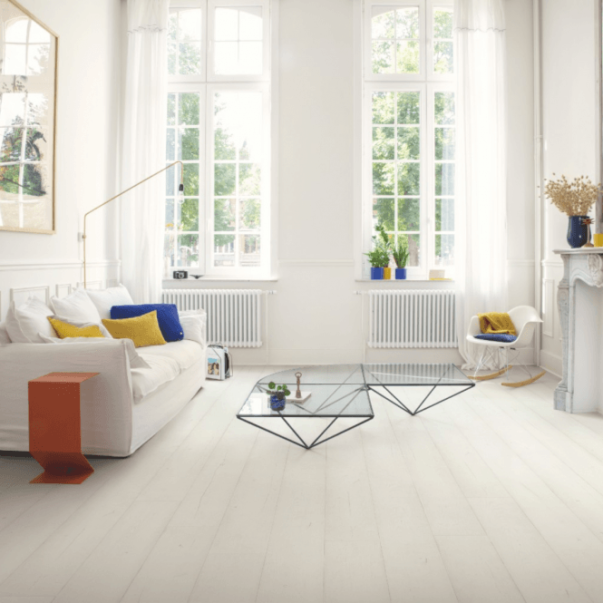 Quick-Step Capture Laminate Flooring Painted Oak White