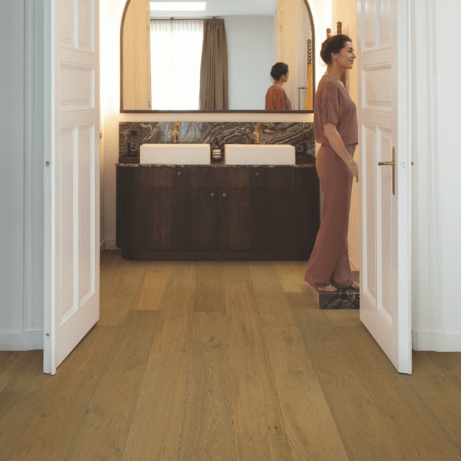 Quick-Step Cascada Hardwood Flooring White Cappuccino Oak Extra Matt