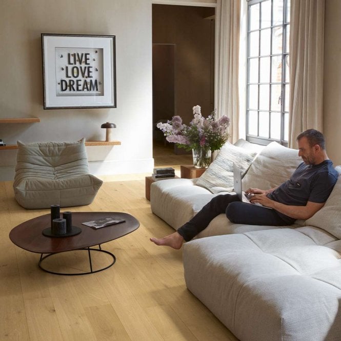Quick-Step Pure Oak Amato Engineered Flooring Extra Matt 1.583m2 Per Pack