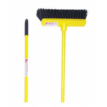 30cm Hard Bristle Gorilla Broom with Yellow Handle