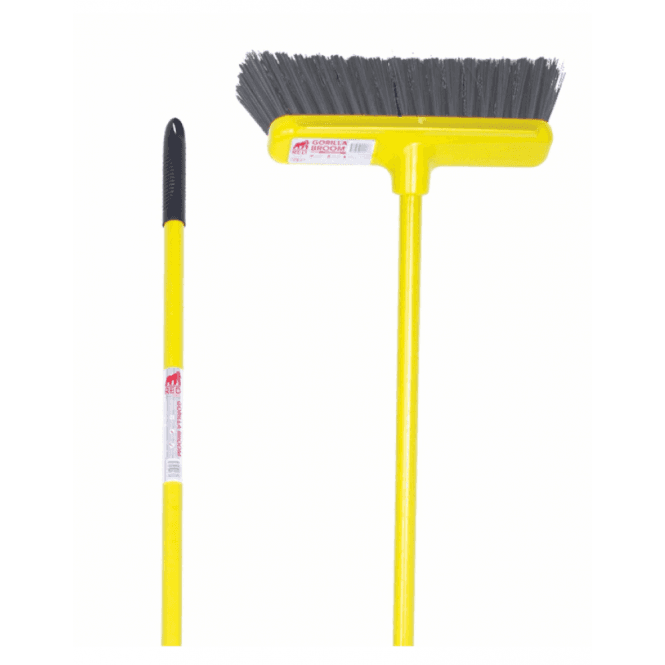 Red Gorilla 30cm Soft Bristle Gorilla Broom with Yellow Handle