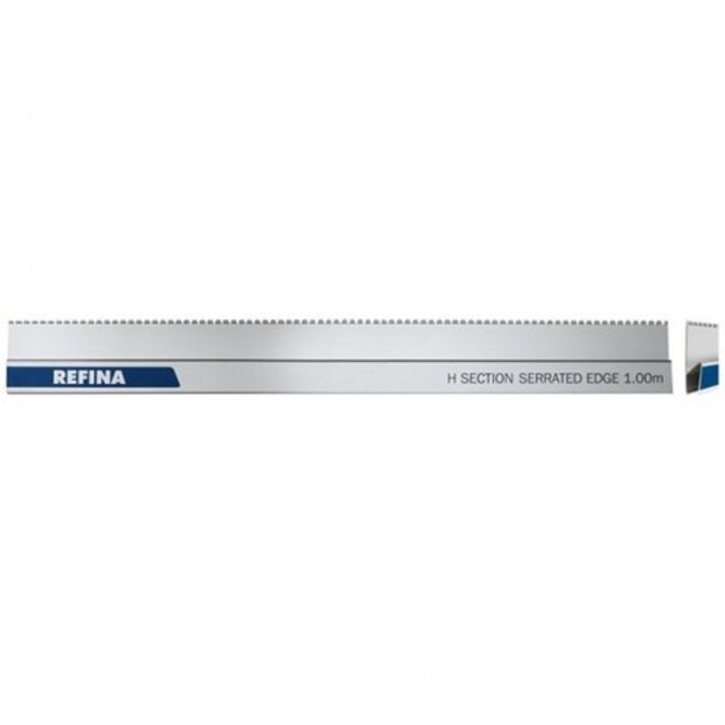 Refina Alum H Section Serrated 113 x 27 x 1.3mm