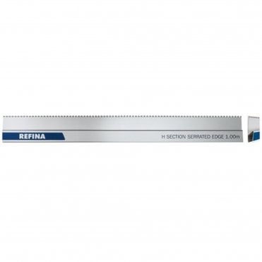 Alum H Section Serrated 113 x 27 x 1.3mm